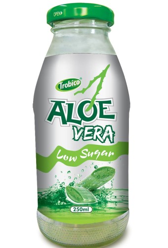 Aloe vera low sugar glass bottle 250ml